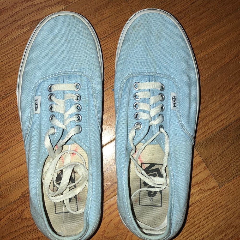Light Blue Authentic Vans